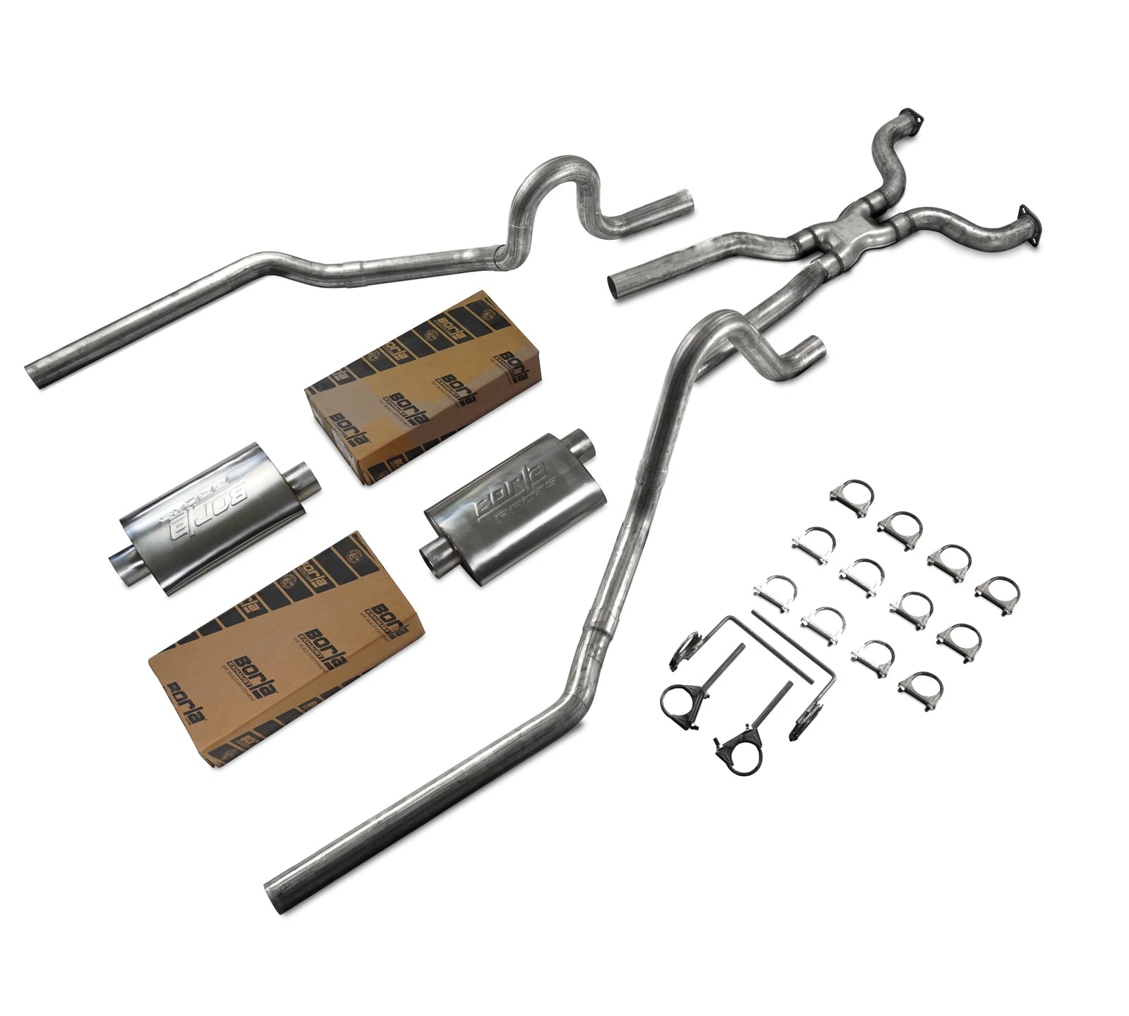 2.5" Dual Exhaust Kit for Ford Crown Victoria P71 (2004–2011) - Borla Mufflers