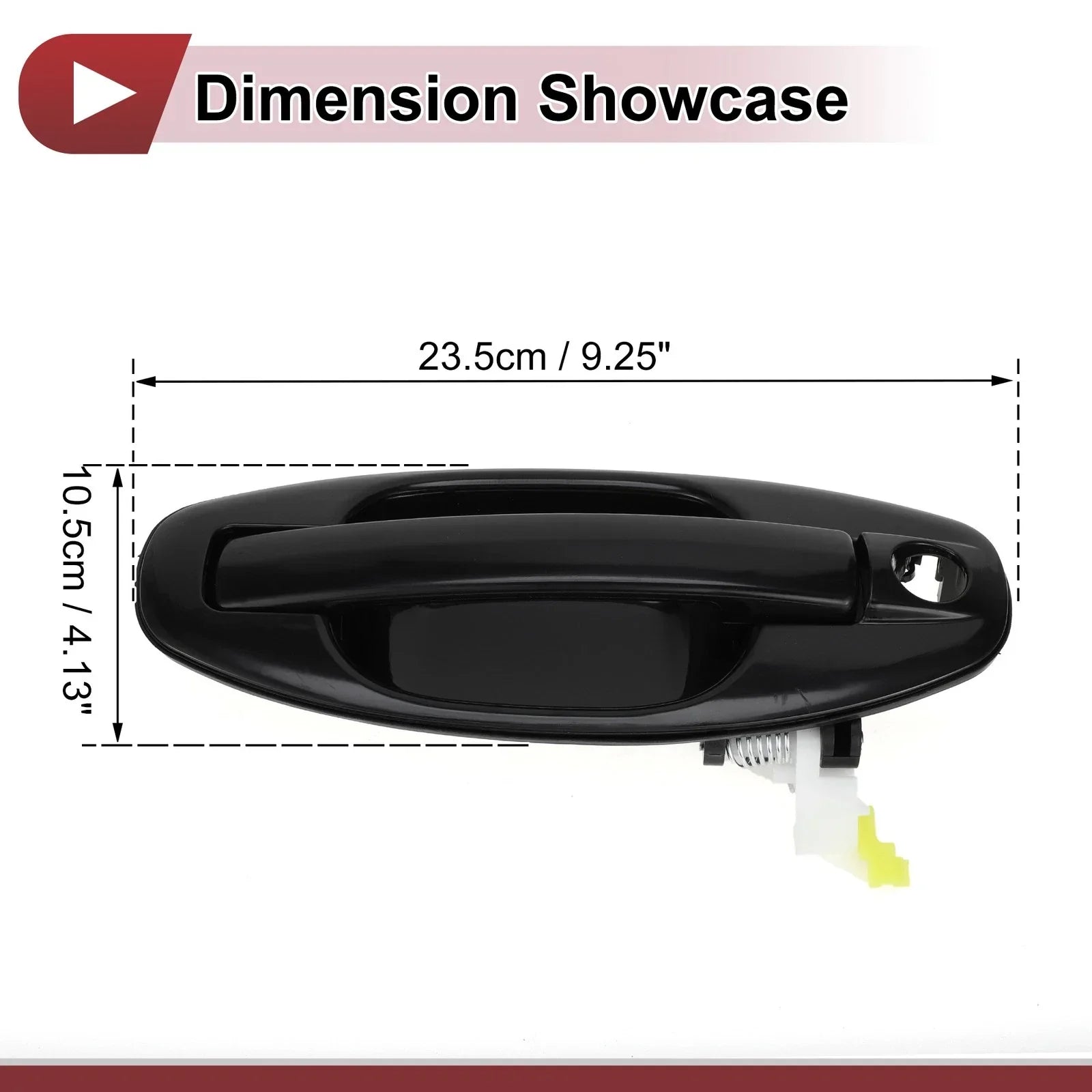 Exterior Door Handle for Hyundai Santa Fe Front Right Black (2013-2018)