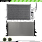 Radiator and A/C Condenser Kit for Mazda 3 (2004–2009)