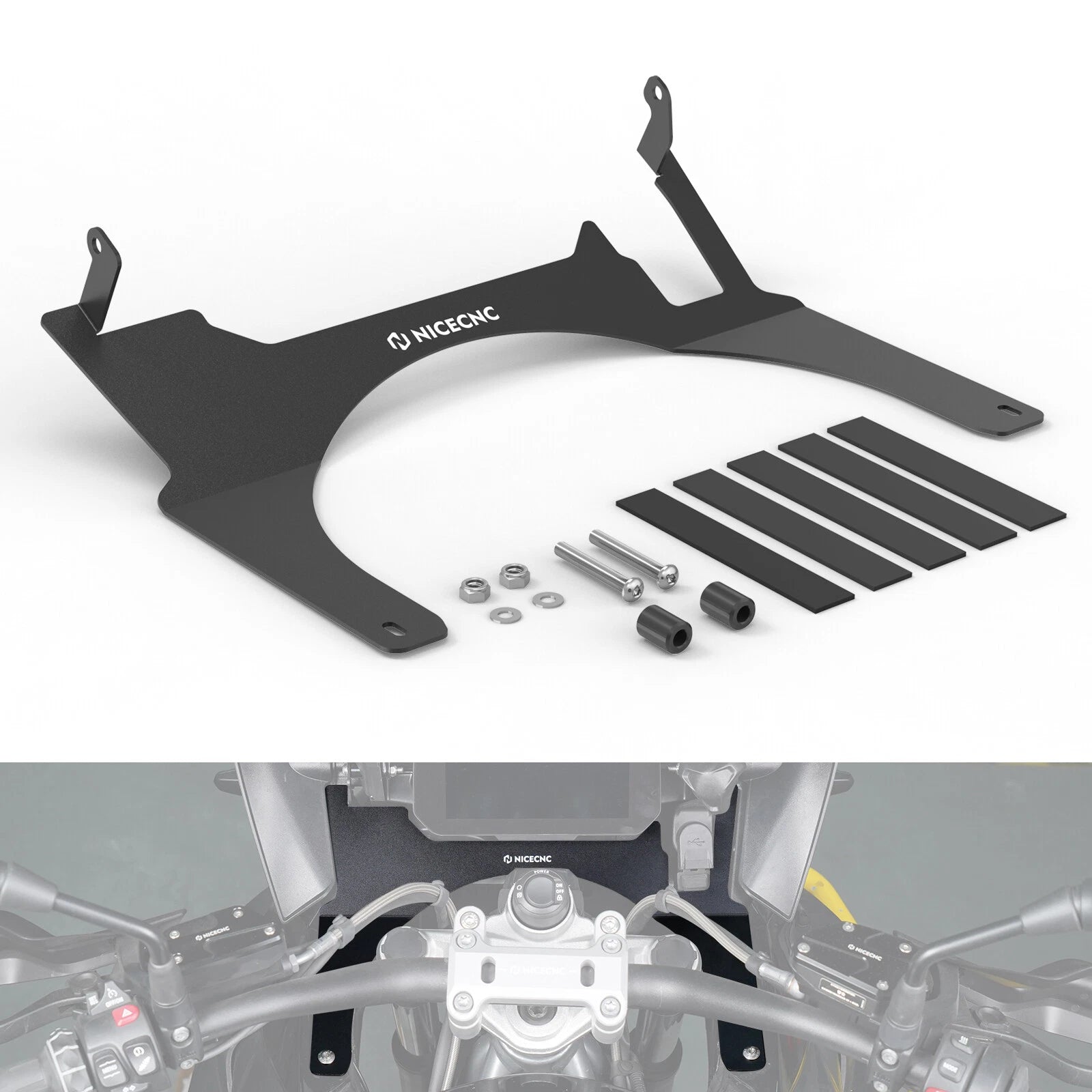 Cockpit Fairing Bracket Plate for BMW R1200GS (2016–2018) R1250GS (2018–2023)