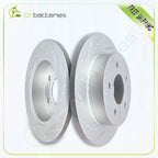 Drilled & Slotted Rear Brake Discs Rotors for Ford Mustang GT (1994–2004)