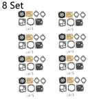 Set of 8 Carburetor Kits for Homelite X-12 Chainsaws (RK-23HS, RK-17HS)