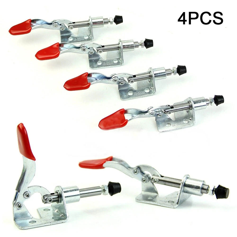 Set of 4 Vertical Toggle Clamps GH-301AM for Hand Tools