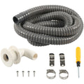 1-1/8 Inch ABS Bilge Drain Fitting with PVC Hose Kit for Yacht