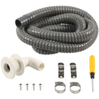 1-1/8 Inch ABS Bilge Drain Fitting with PVC Hose Kit for Yacht