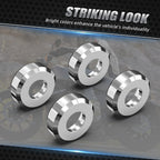 Chromed Shock Decoration Rings for Harley Sportster 1200 Custom (2004–2023)