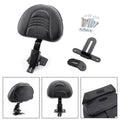 Plug-In Driver Rider Backrest Kit for Harley Touring Road Electra Street (1997–2018)