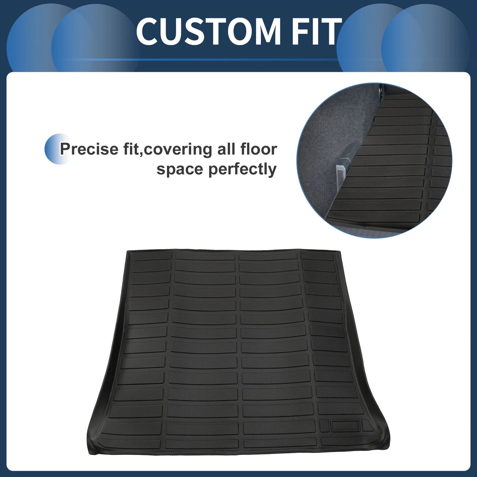 Trunk Mat for Chevrolet Equinox (2012–2017) TPE Cargo Liner Black