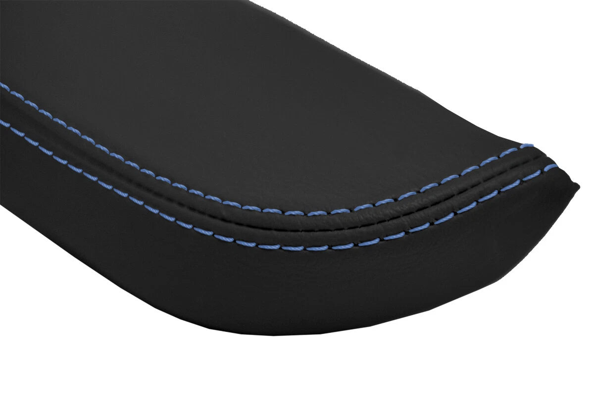 Set of 2 Front Door Armrest Panel Covers for Nissan 350Z (2003–2005) Blue Stitch