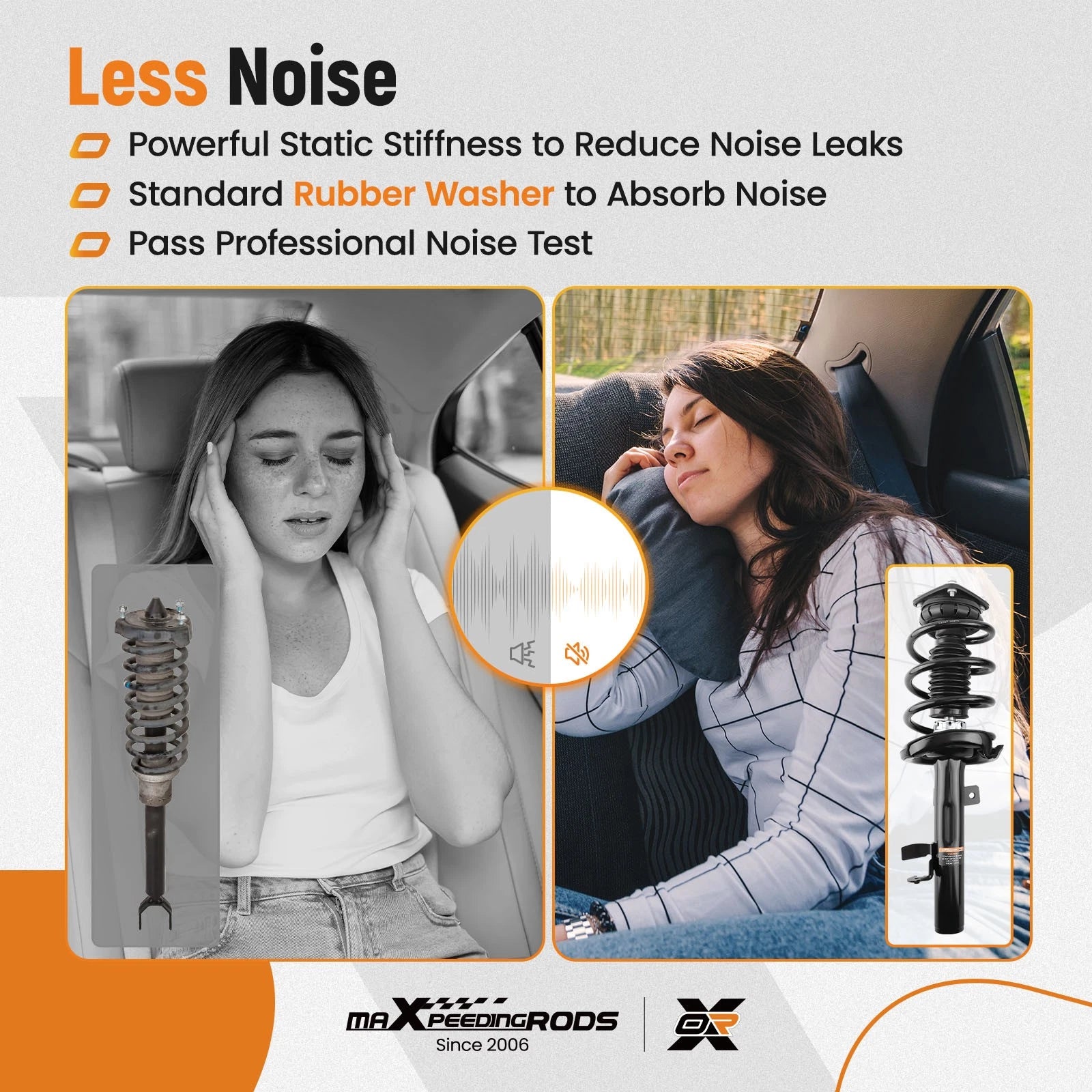 Set of 4 Front Complete Struts & Sway Bar Link for Ford Escape (2013)