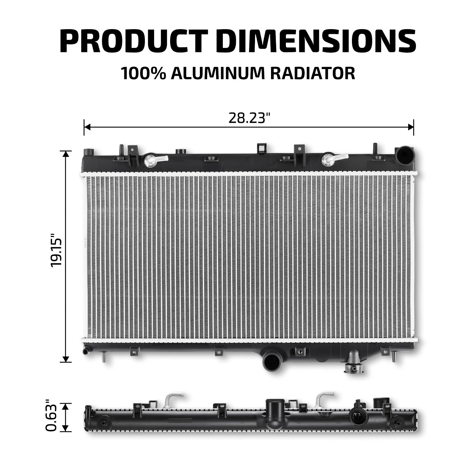 Automatic Transmission Radiator CU13095 for Subaru Forester (2009–2013)