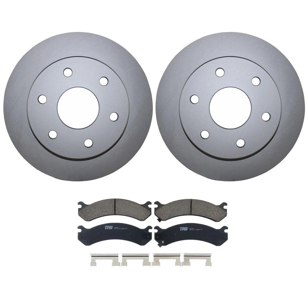 Front Brake Kit 305mm Rotors TRW Ceramic Pads for Silverado Sierra 1500 (2007–2013)
