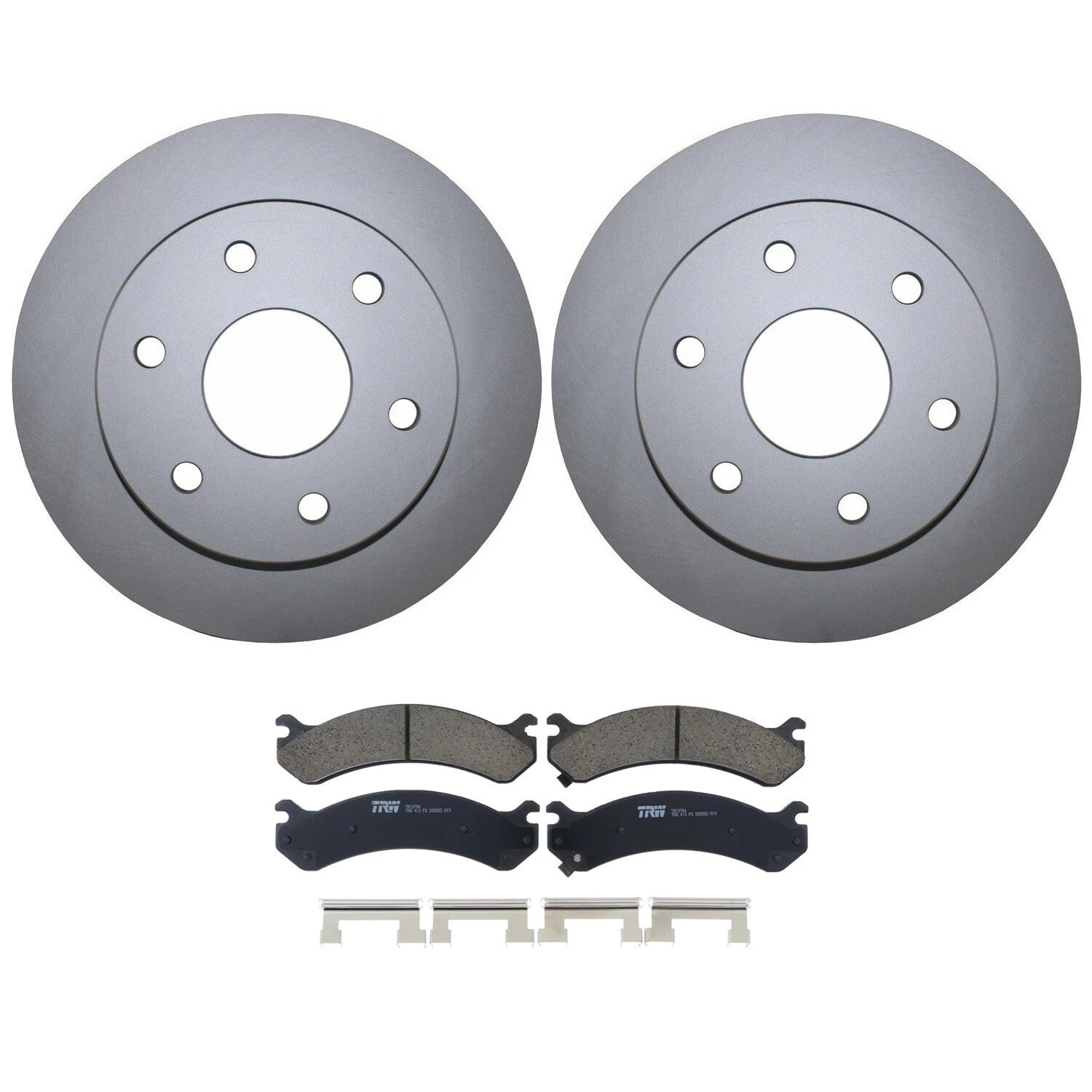 Front Brake Kit 305mm Rotors TRW Ceramic Pads for Silverado Sierra 1500 (2007–2013)