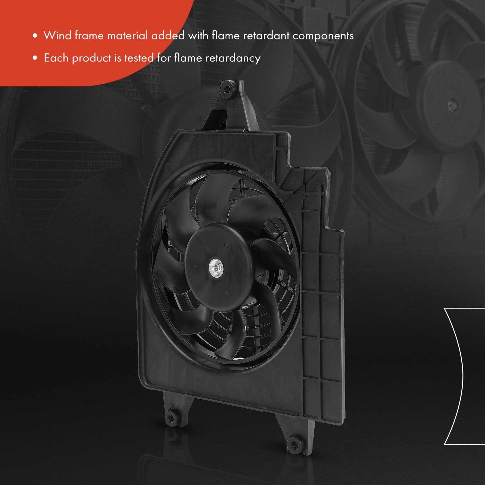Cooling Fan Assembly with Shroud for Kia Rio (2001-2002)
