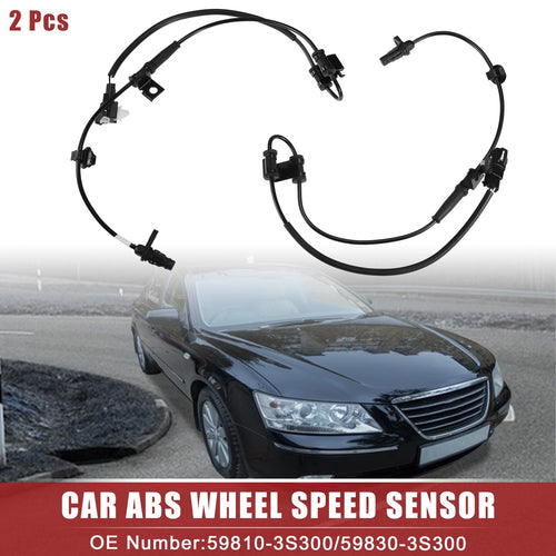 1 Pair ABS Wheel Speed Sensor for Hyundai Sonata (No. 59810-3S300/59830-3S300)