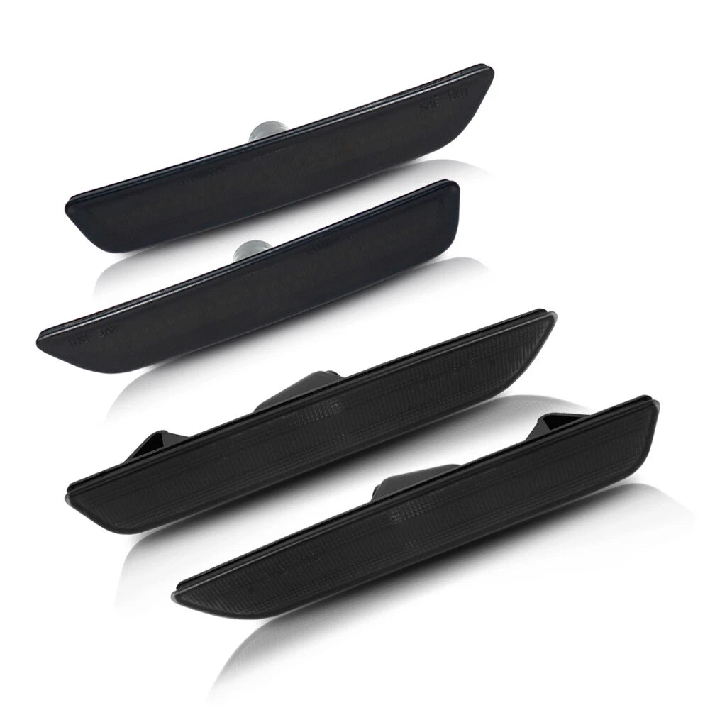 Set of 4 Smoked Lens Side Marker Lights for Ford Mustang (2010–2014)