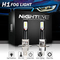 2X H1 LED Bulbs Fog Light Kit 160W 1600LM 6000K for Car Driving Lamp