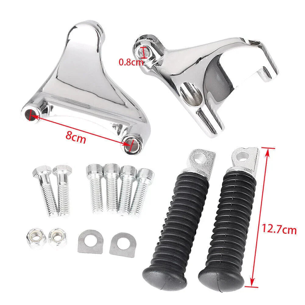 Passenger Foot Pegs Mounting Kit for Harley Sportster XL 883 1200 (14-15)