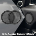 4 x 6.5" Universal Speaker Grills Covers for Car - Black (All Years)