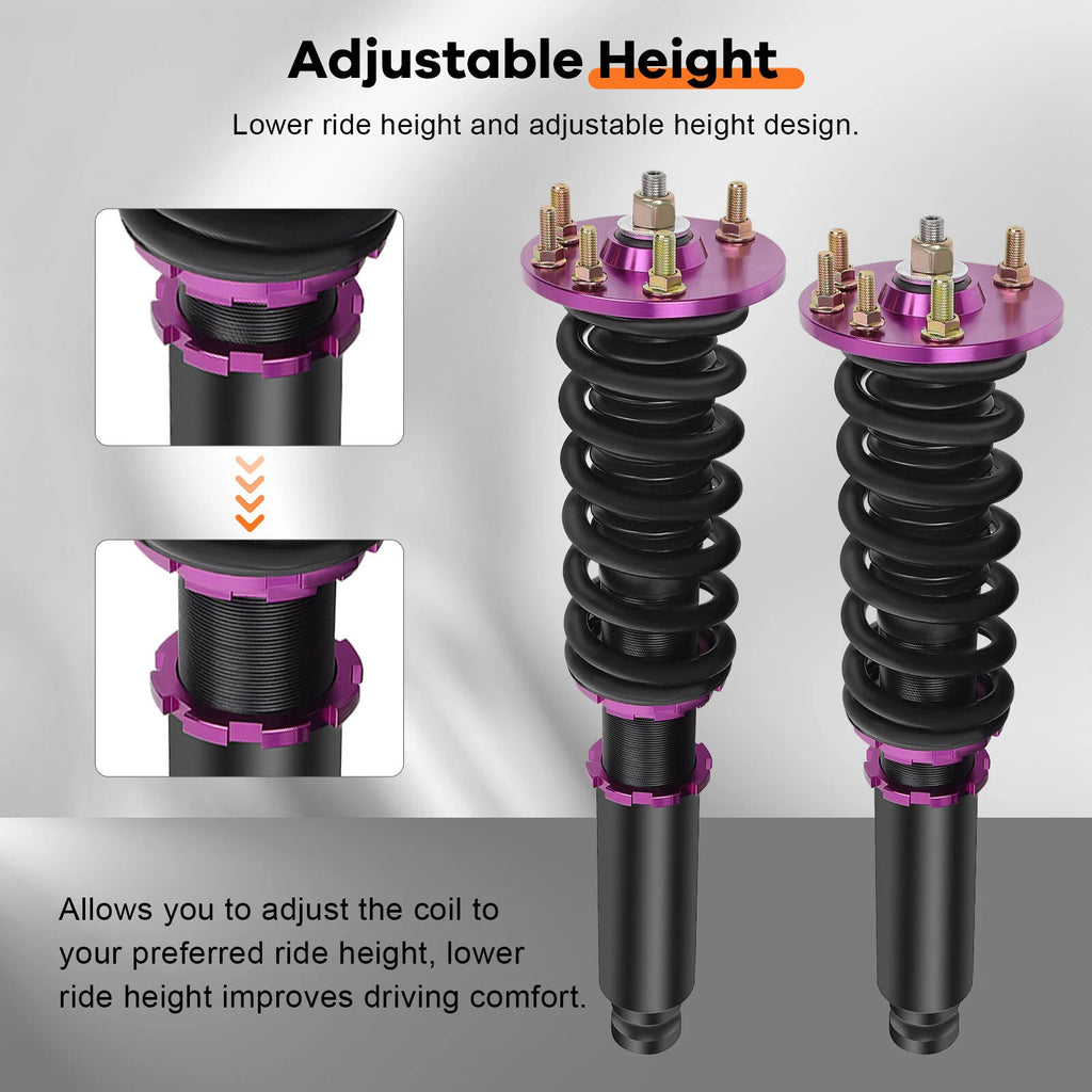 Purple Coilovers for Honda Accord (2003–2007) Adjustable Height