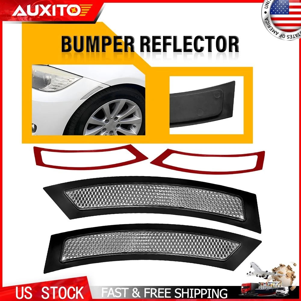 2Pcs Clear Reflector Lamps for BMW E92 E93 (2007–2013)