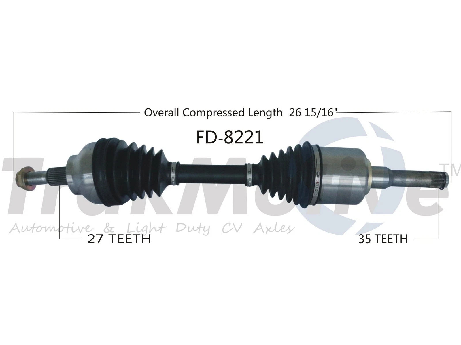 Front Driver Left CV Axle Shaft for Ford Escape (2013–2016) SurTrack FD-8221