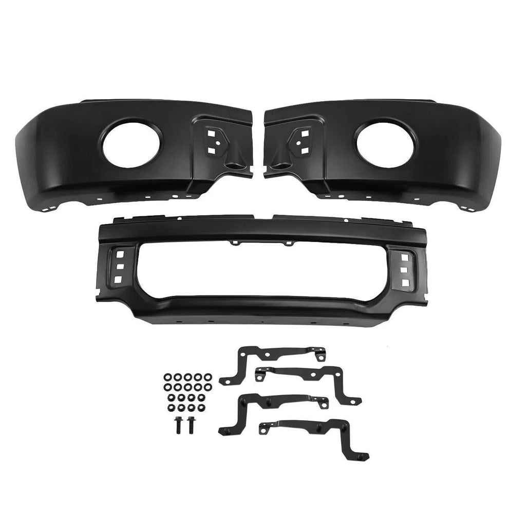 Front Steel Bumper Face Bar w/ Fog Light Hole for Ford F150 (2009–2014)