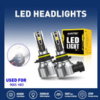 2X E2 9005 Series LED Headlight Bulbs for