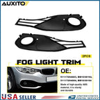 Pair of Black Fog Light Trims for BMW 428i (2014–2016)