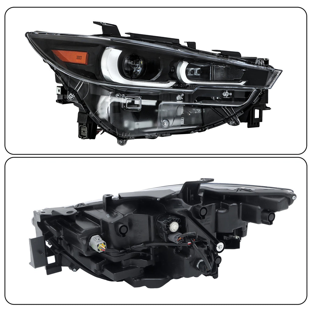 Full LED Right Side Headlight for Mazda CX-5 (2022–2024) Non-AFS, Black