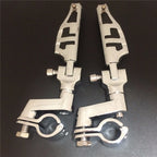 Front 25MM Foot Peg Clamps for Honda GoldWing GL Black Rubber