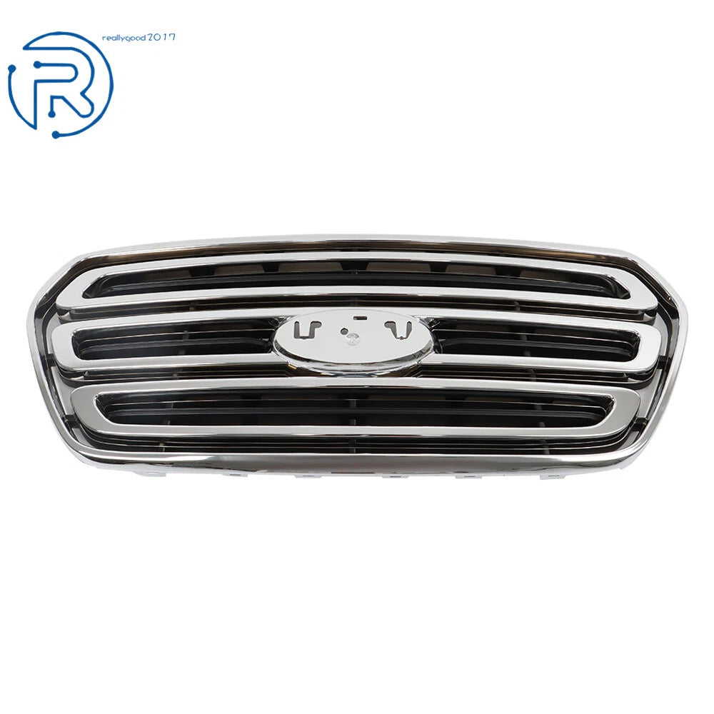 Front Upper Grille for Ford Transit Van (2015–2019) Black Chrome