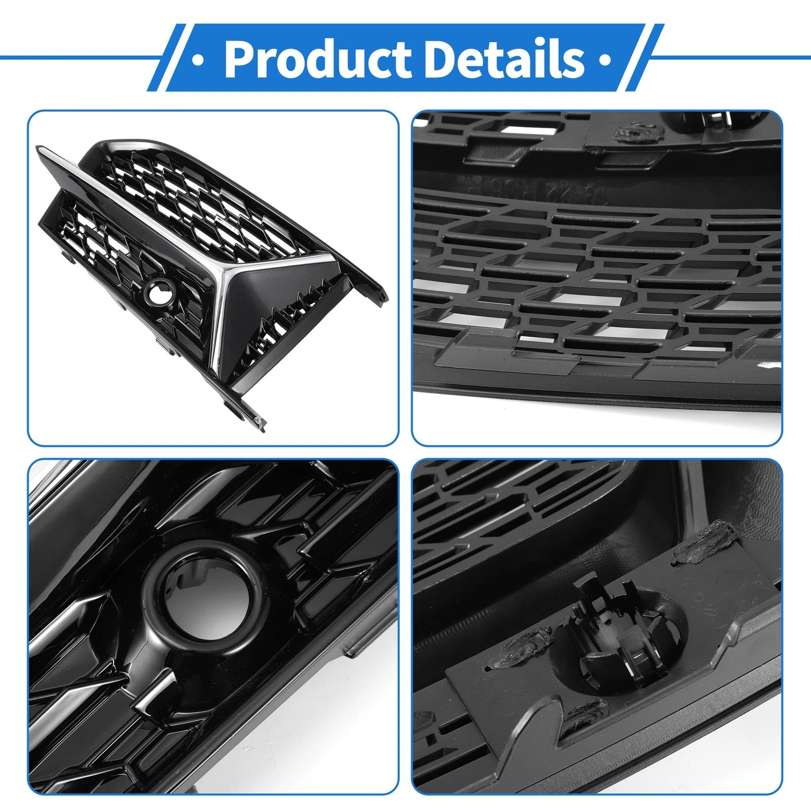 2X Fog Light Grills for Audi A6 (2019–2023) No. 4K0807151A