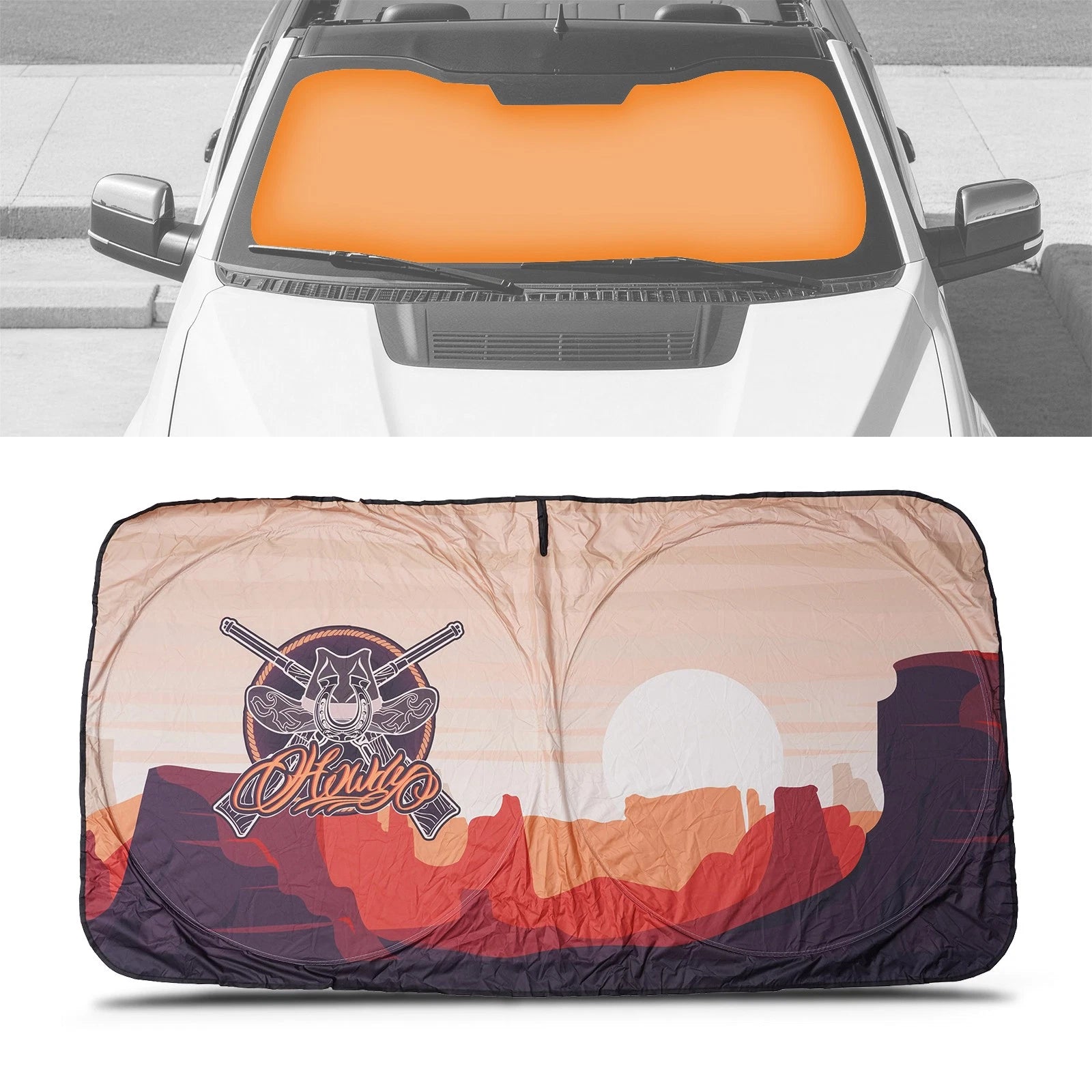 Foldable Sun Visor Shade Windshield UV Block for Ford F-150 (2015–2020)