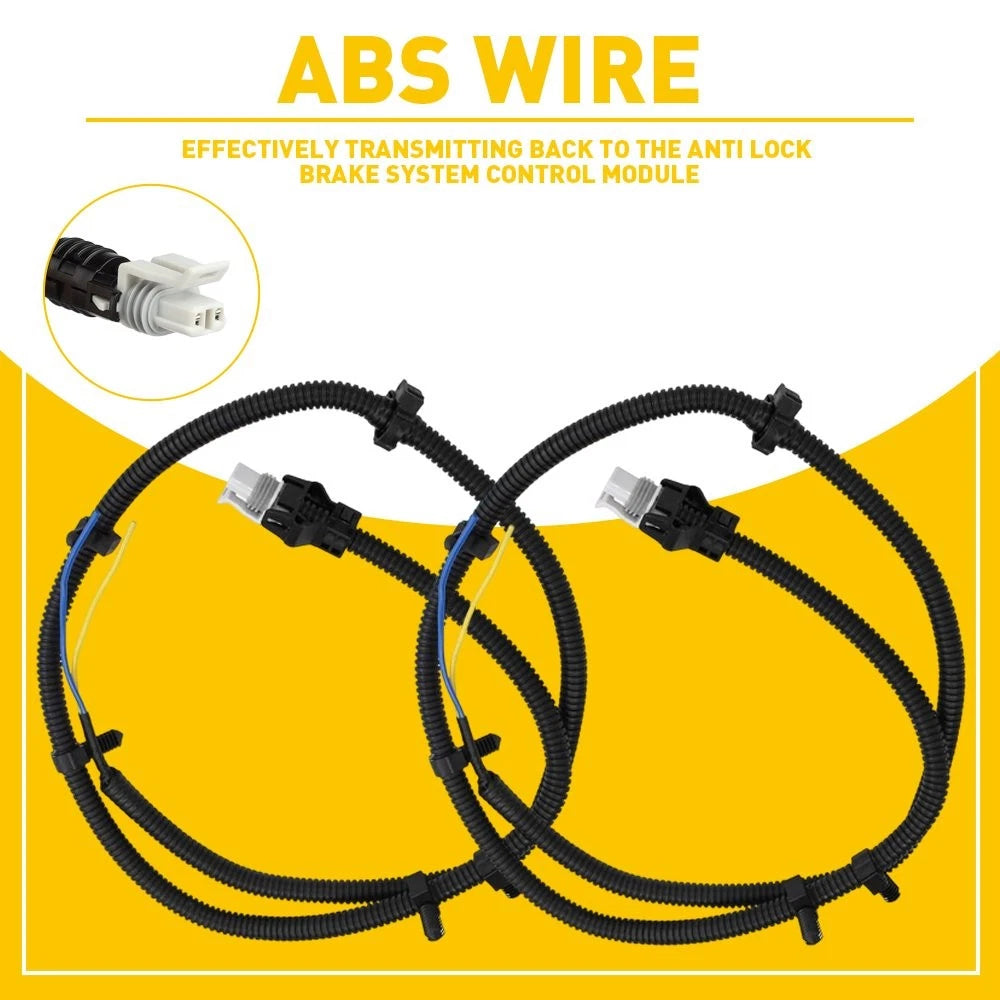 2X ABS Wheel Speed Sensor Wire Harness for Chevrolet Impala