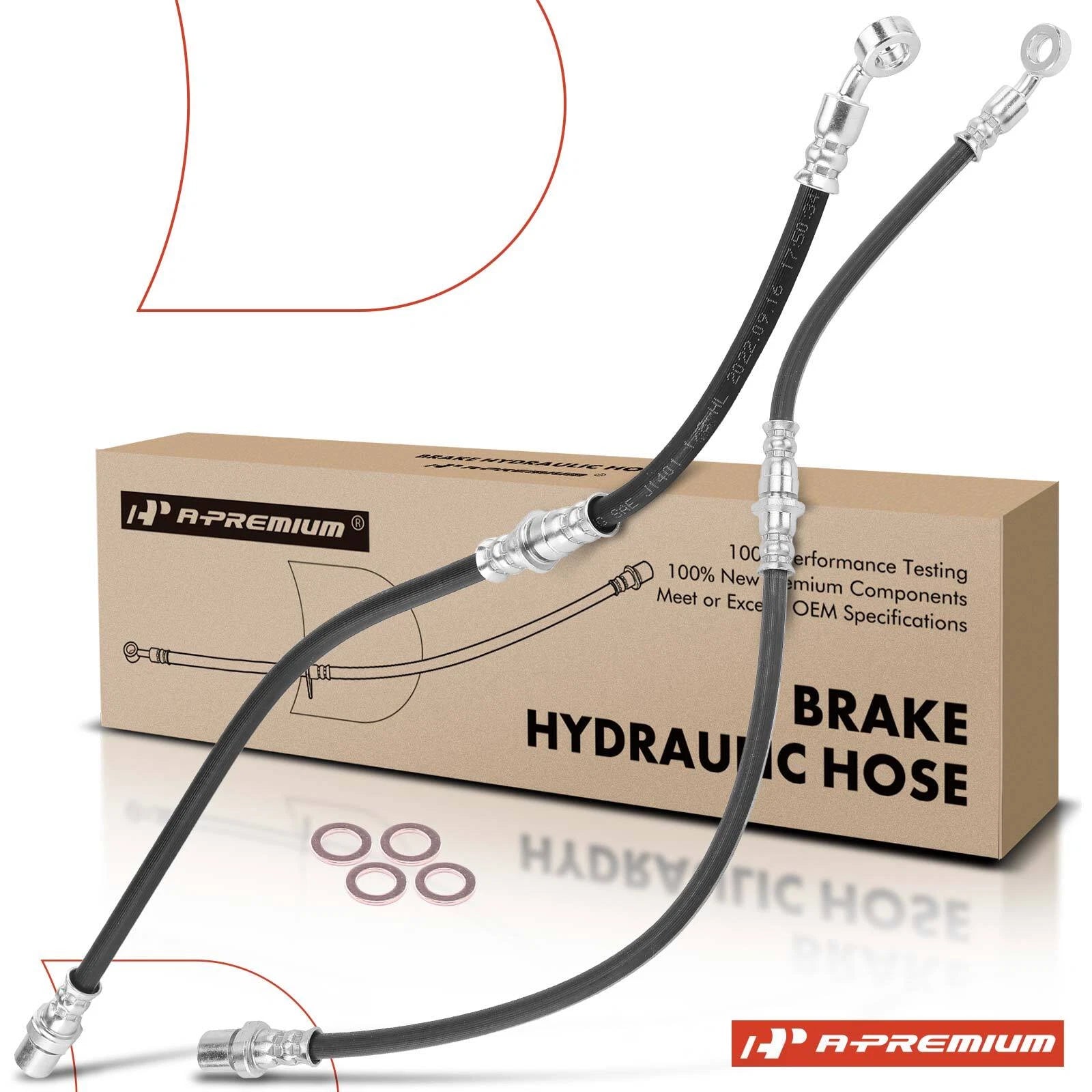 2X Rear Brake Hydraulic Hose for Subaru Forester (1998–2002)