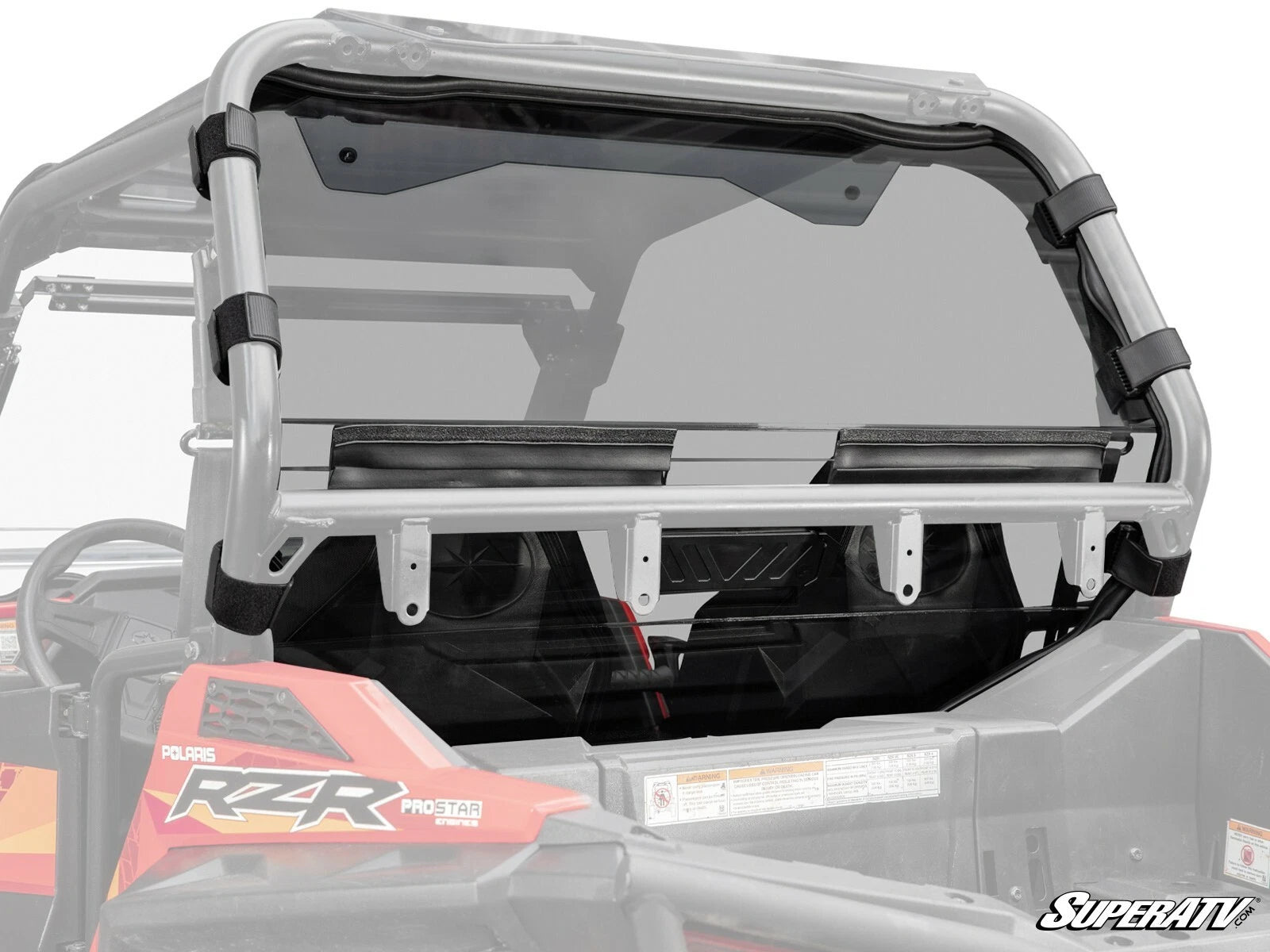Vented Rear Windshield for Polaris RZR 900 / XC / S / Trail (2015–2020)
