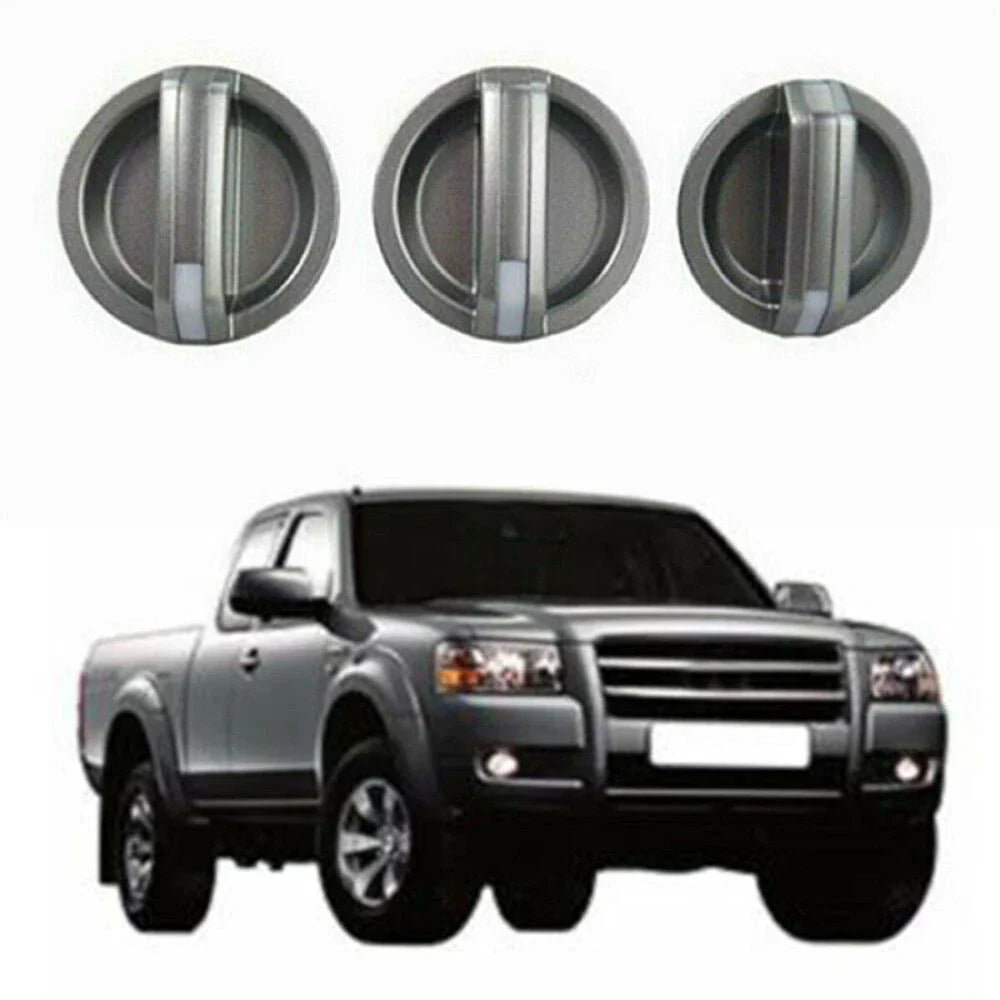 3Pcs Car Heater Fan Control Knobs for Mazda BT-50, Ford Ranger (2006-2008)