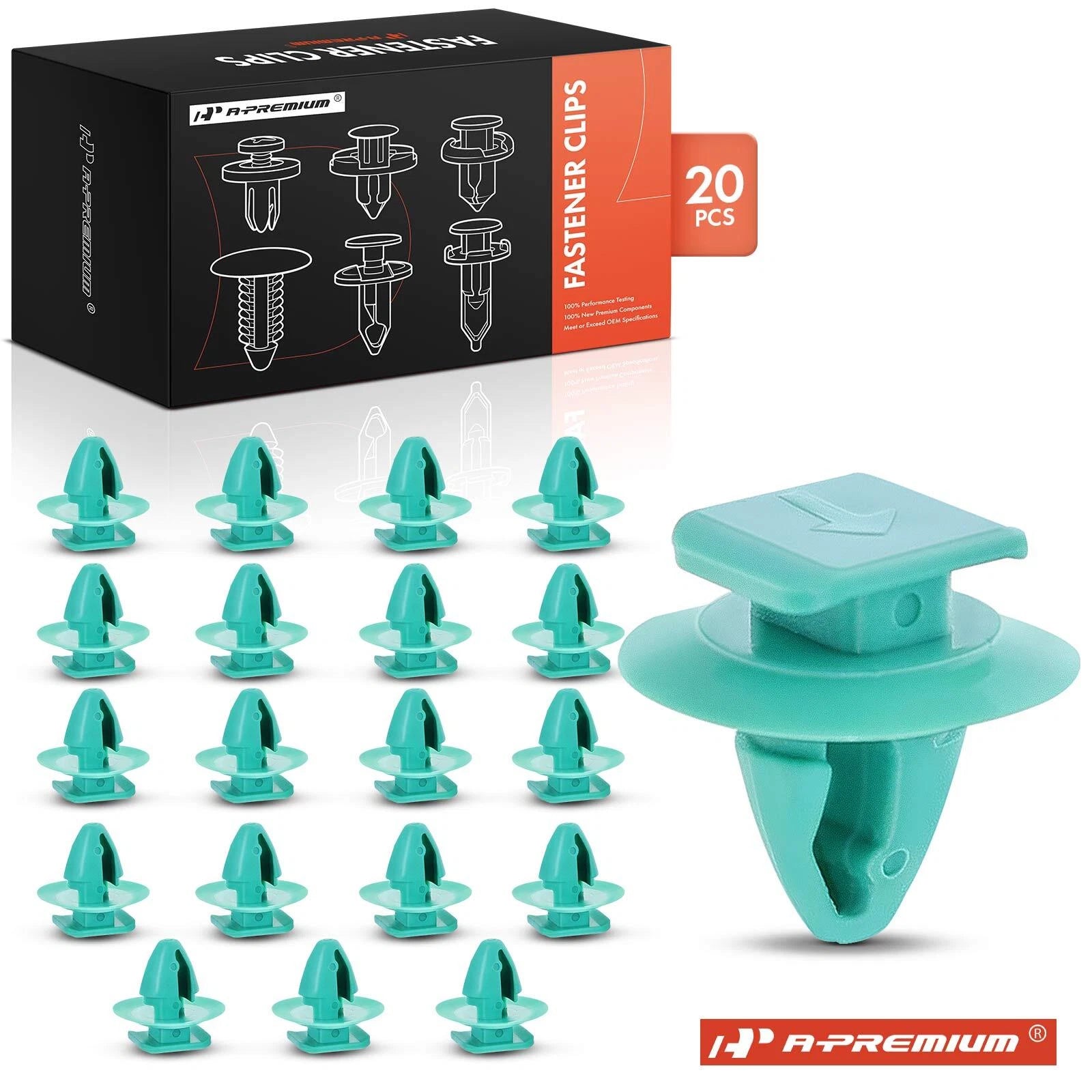 20Pcs Nylon Wheel Arch Flare Retainer Clips for Jeep Fiat 