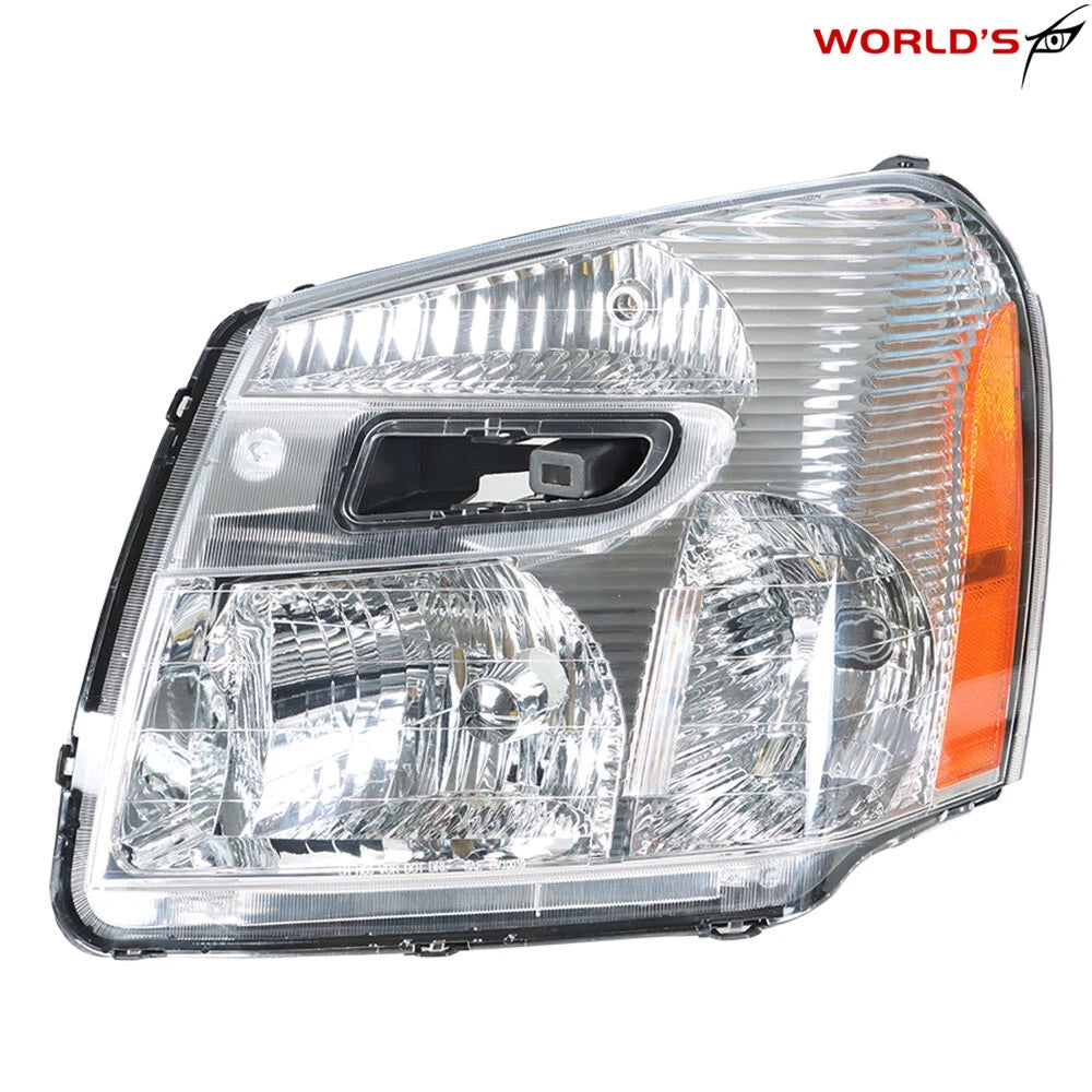 Driver Left Headlight Assembly for Chevy Equinox (2005–2009) Chrome Housing Clear
