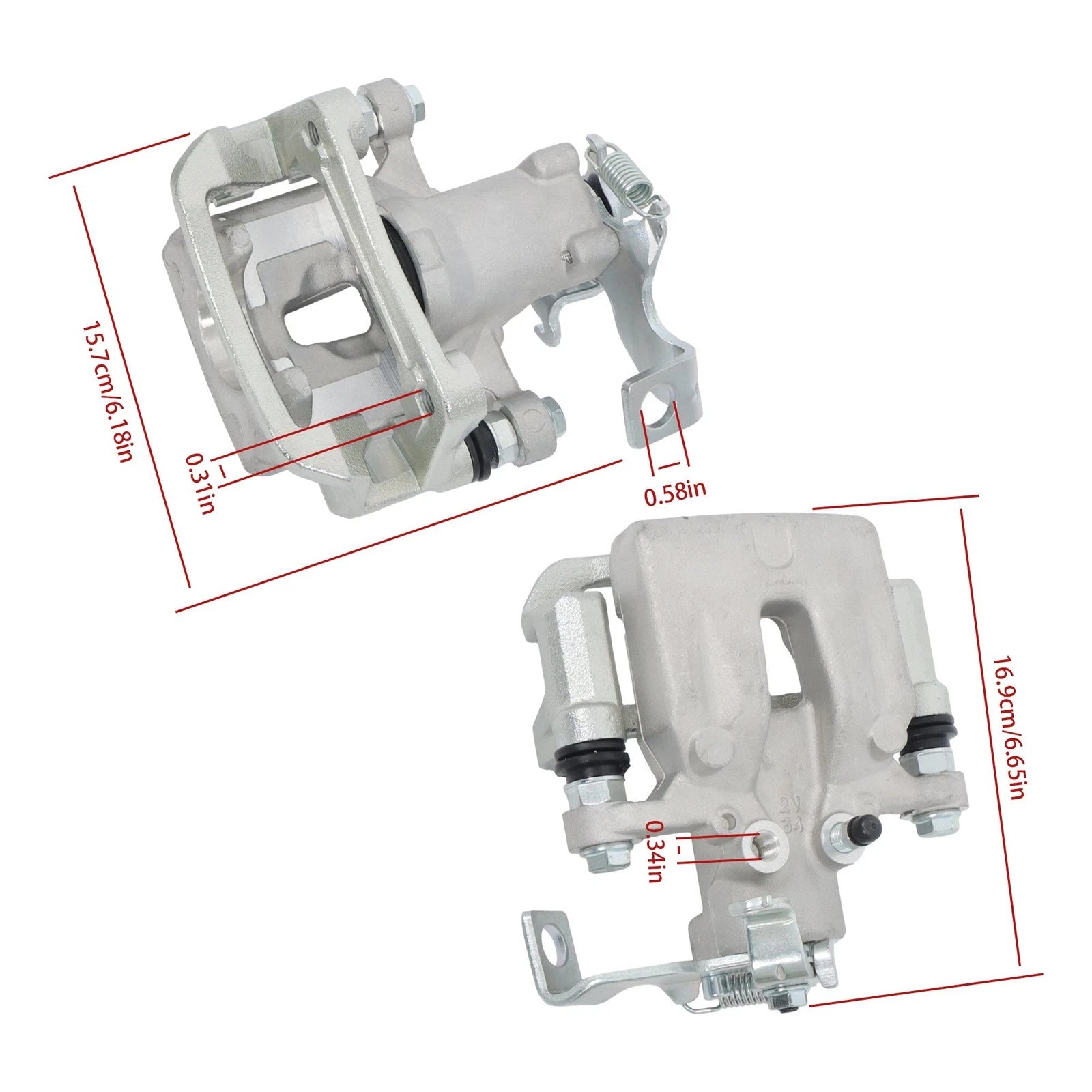 Rear Disc Brake Calipers for Kia Forte (2014-2018)