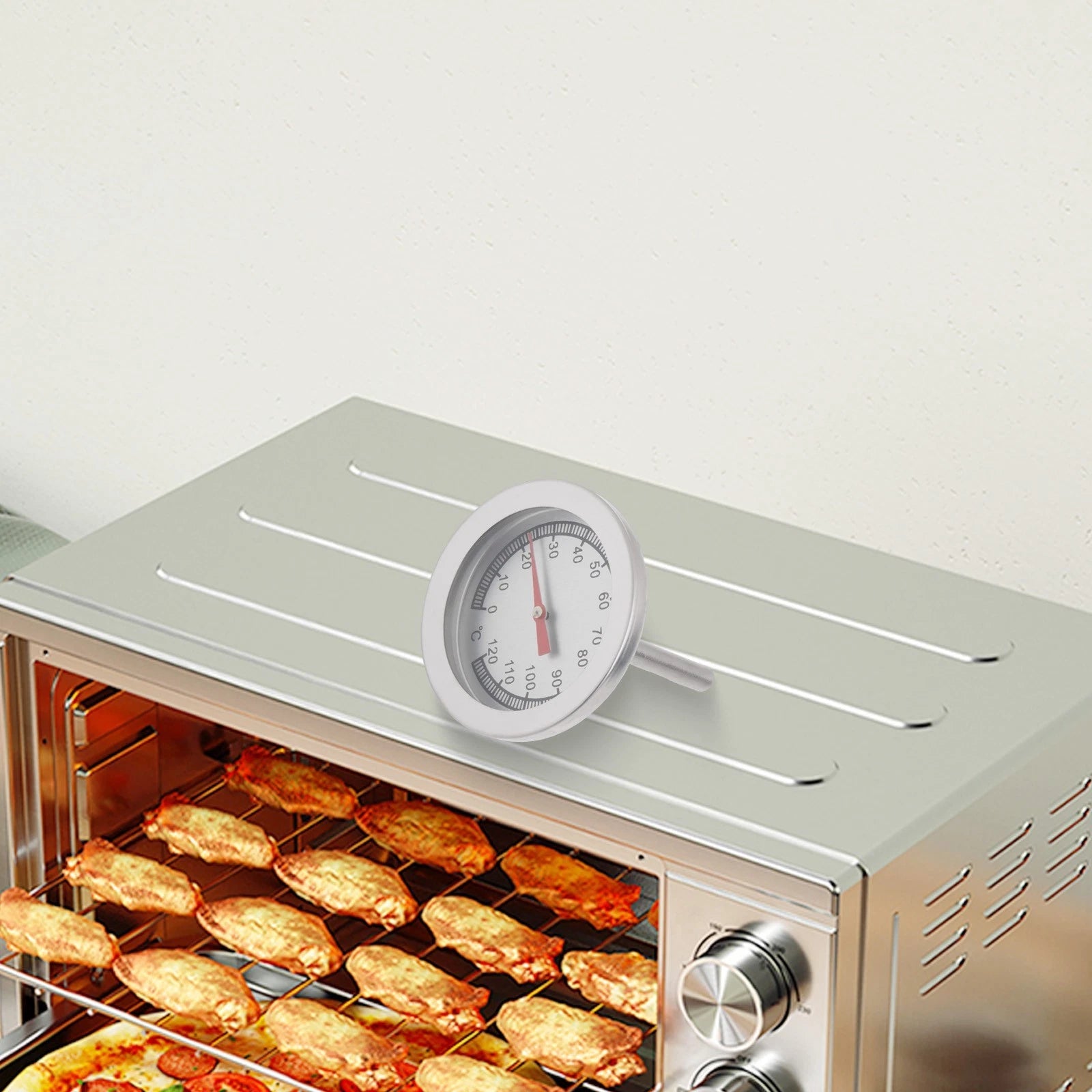 Thermometer for Charcoal Frying Smoke Stainless Steel Heating Milk