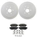 Bosch QuietCast Rear Rotors & Ceramic Brake Pads for Highlander RX450h (2010–2019)