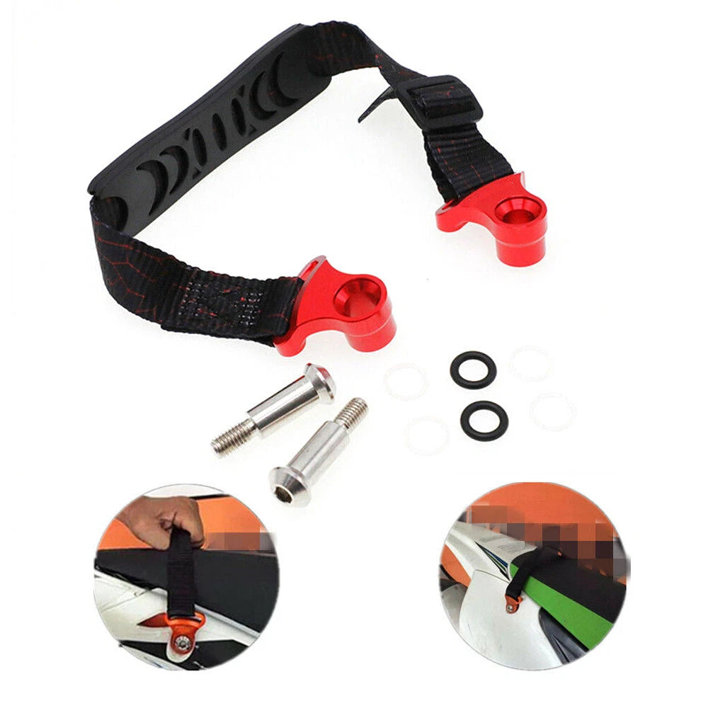 Rear Seat Rescue Pull Strap for Motorcycle Dirt Bike (Adjustable)