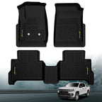 All Weather Floor Mats Liners for Chevy Colorado GMC Canyon Crew Cab