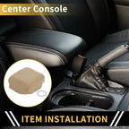 Center Console Cover for Honda Ridgeline 2006-2014 Microfiber Leather Beige