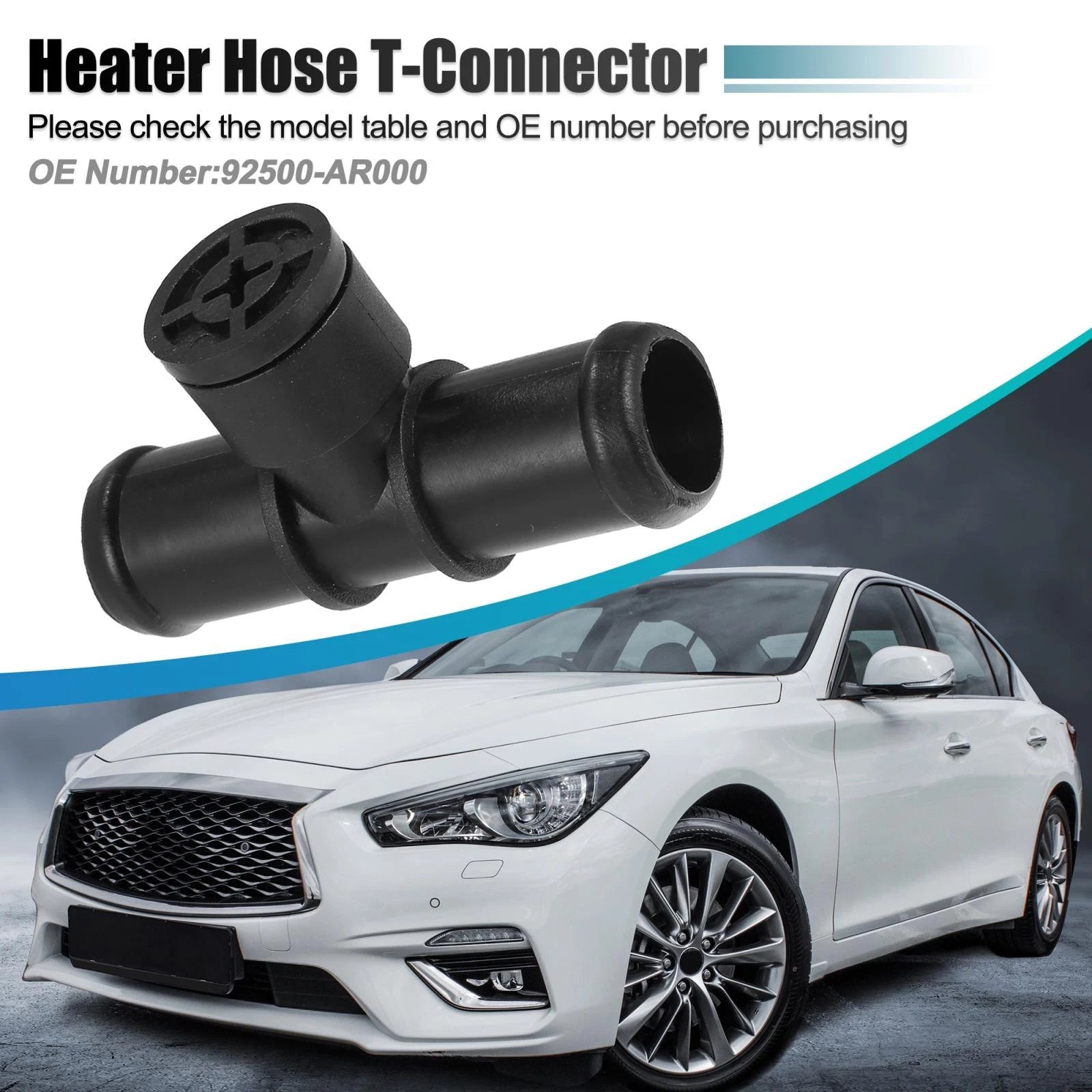 Heater Hose Connector for Nissan 350Z, Infiniti G35 FX35 M35 M45 (2003–2009)