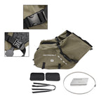 Side Tail Bag Saddlebag for Scooter Motorcycle (86L, Green)