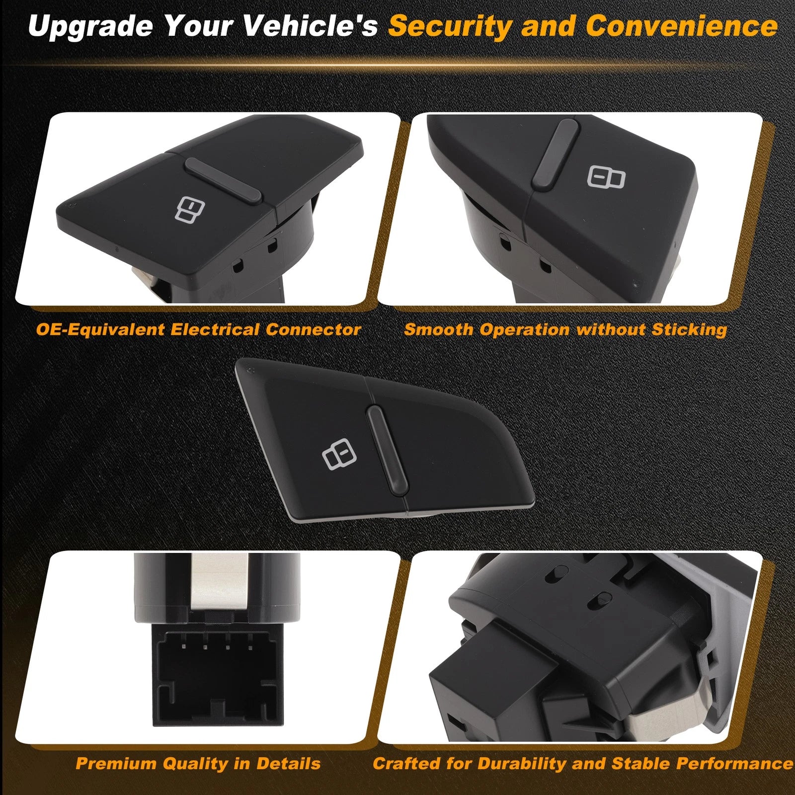 Rear Right Door Lock Switch for Audi Q5 (2009–2017) 8RD962108A