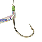 Single Hook Marine Lure for Sea Bass Fishing (Fluorescent Fish Skin Pattern)